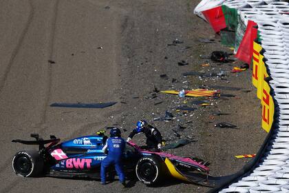 El australiano Jack Doohan, de Alpine, tuvo un grave accidente en la FP2 del Gran Premio de Japón
