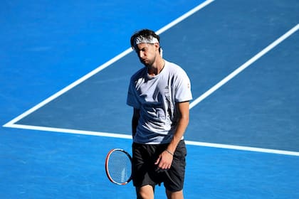 Frustrado: el austriaco Dominic Thiem, tres del ranking mundial, se despidió en los octavos de final de Australia al perder con el búlgaro Grigor Dimitrov.