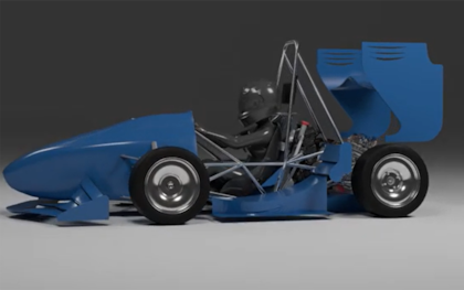 El auto del FIUBA Racing Team que competirá en la Fórmula SAE Internacional