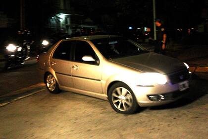 El auto en el que trasladaron al arquero de San Lorenzo