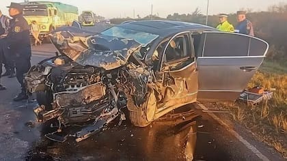 El auto que conducía Juan Enrique Ruiz Orrico