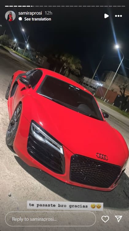 El auto que L-Gante le regaló a su hermana por su cumpleaños 22