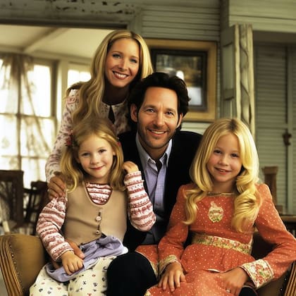 El autor recreó una postal familiar de Phoebe y Mike