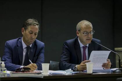 El auxiliar fiscal Carlos Fioriti dio lectura sobre la acusación presentada ante el Tribunal Oral Federal de lo Criminal 1.