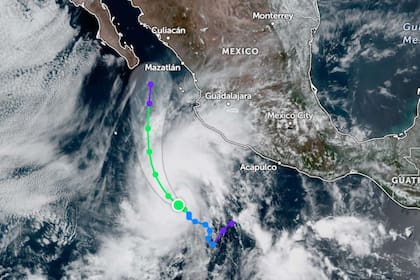 El avance actual de Alvin como post ciclón tropical