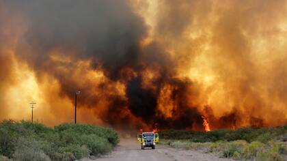 El avance de los incendios que castigan a Mendoza