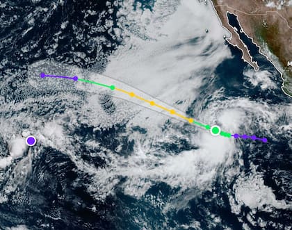 El avance del huracán será hacia el oeste-noroeste, por lo que no afectará a cosas de Baja California
