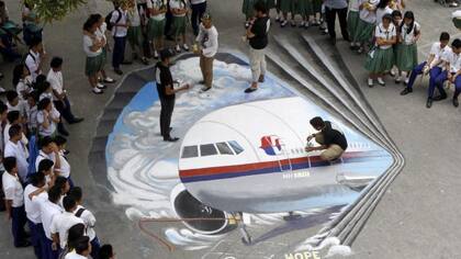 El avión de Malaysia Airlines se perdió en vuelo el 8 de marzo de 2014 en el océano Índico