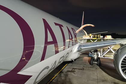 El avión de Qatar Airlines