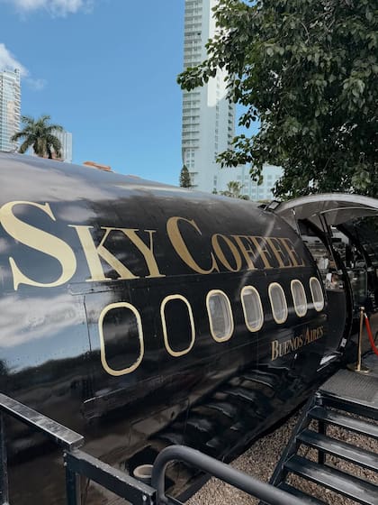 El avión de "Sky Coffee Buenos Aires