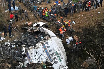 El avión estrellado en Nepal 
