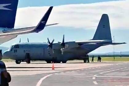 El avión hércules que aterrizó en La Rioja