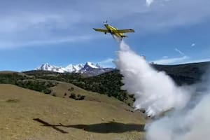 Desde hace tres días, arde un sector del Parque Nacional Los Glaciares