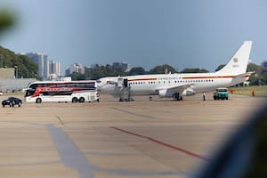 El avión presidencial de Venezuela en el que llegó Huracán