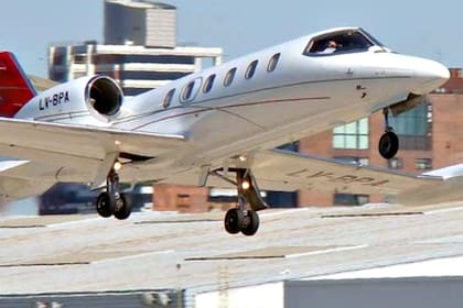 El avión siniestrado en el aeropuerto de Río Grande