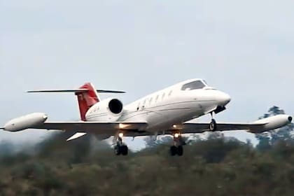 El avión siniestrado en Río Grande
