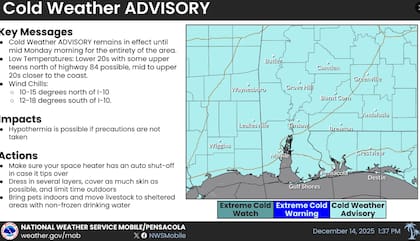 El aviso de frío estuvo presente hasta las 9 hs (hora local)