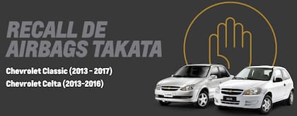 El aviso del recall de Chevrolet