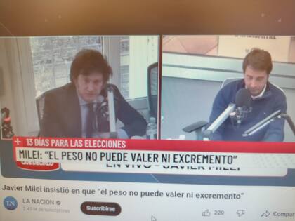 El aviso previo de Javier Milei: "El peso no puede valer ni excremento".