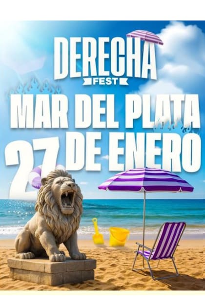 El aviso que anticipa la presentación de Javier Milei en Mar del Plata