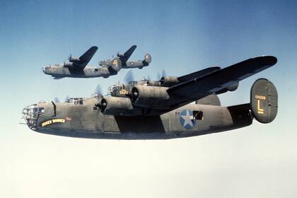 El B-24 Liberator formaba parte de un grupo de combate que realizaba ataques aéreos cerca de París