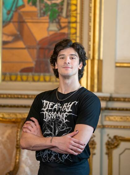 El bailarín argentino del Stuttgart Ballet Ciro Mansilla, en el Teatro Colón
