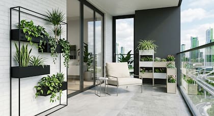 El balcón, un espacio más de la casa (Foto: IA)