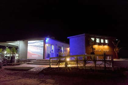 El balneario Casa Mar en la noche de Año Nuevo