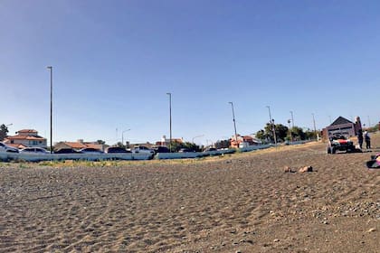 El balneario de Playa Unión en Chubut