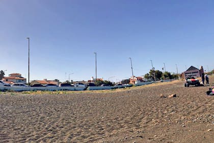 El balneario de Playa Unión en Rawson