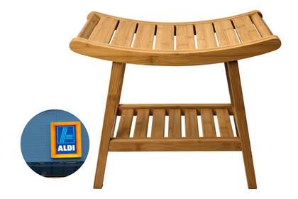 El banco de ducha de Aldi ofrece funcionalidad a un precio imbatible: solo US$19,99