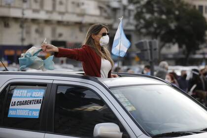 El banderazo en Santa Fue tuvo su fuerte réplica en Buenos Aires. Con el Obelisco como punto de encuentro
