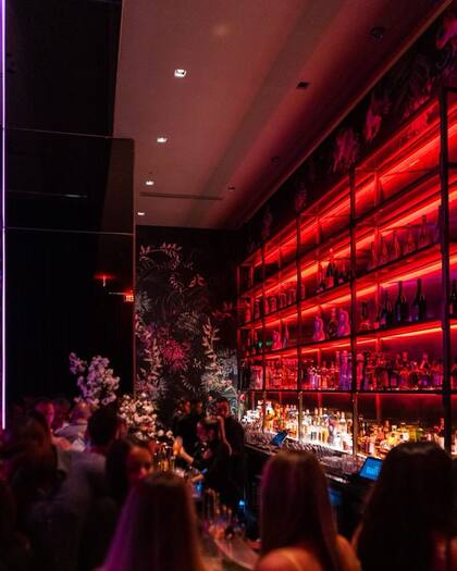 El bar de Gekkō ofrece una amplia variedad de licores de todo el mundo