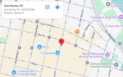 El bar queda en pleno centro de Rosario