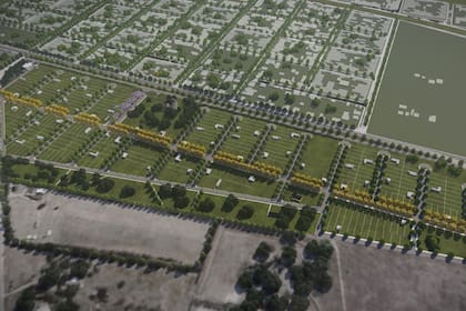 El barrio contará con 324 lotes de 300 m² y un área verde de tres hectáreas. 