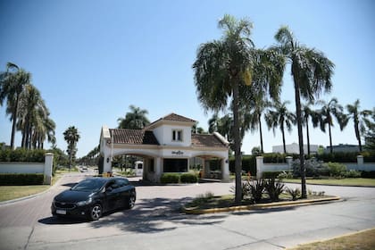 El barrio privado Miraflores en Rosario, donde Messi pasa sus dias de aislamiento junto a su familia.