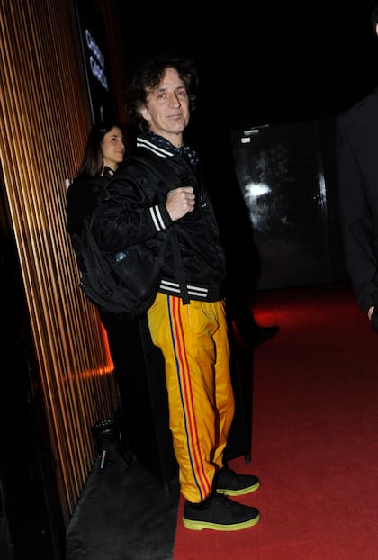 El baterista Fernando Samalea, que durante años formó parte de la banda de García, fue otra de las personalidades de la música que presenció la presentación del nuevo disco