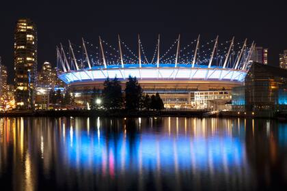 El BC Place Stadium de Vancouver, en Canadá