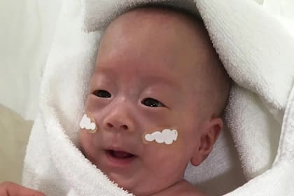 El bebé salió del hospital con más de 3 kilos