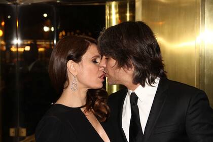 El beso apasionado de Nancy y Pablo