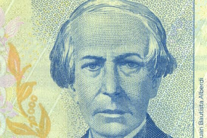 El billete de $20.000 tiene la cara de Juan Bautista Alberdi