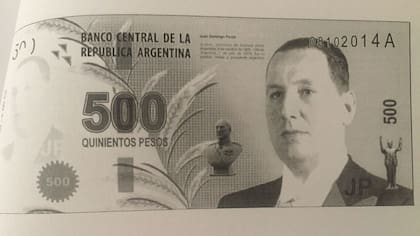 El billete diseñado de Juan Domingo Perón