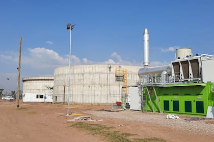 El biodigestor funciona con un tipo de bacterias anaeróbicas capaces de transformar los desechos porcinos y el silaje de maíz molido, mezclados en determinadas proporciones, en gas metano azufrado, en un ambiente con 37º-40°c