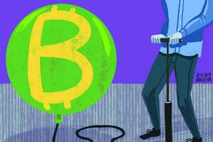 El Bitcoin en caída libre, rebota en US$7800 y sube 14% en una hora