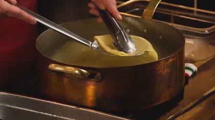 El blanqueado previo de la pasta