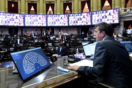 El bloque opositor criticó la ampliación de poderes de Santiago Cafiero en materia presupuestaria en mayo 2020