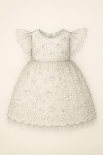 El boceto del vestido