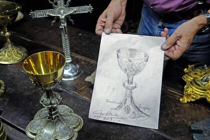 El boceto que Pallarols le entregará a Francisco el próximo domingo