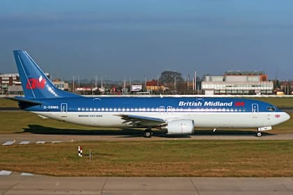 El Boeing 737 involucrado en el accidente, en noviembre de 1988