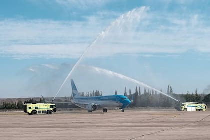 El Boeing 737 MAX 8 inaugurado en Rosario en enero de 2018